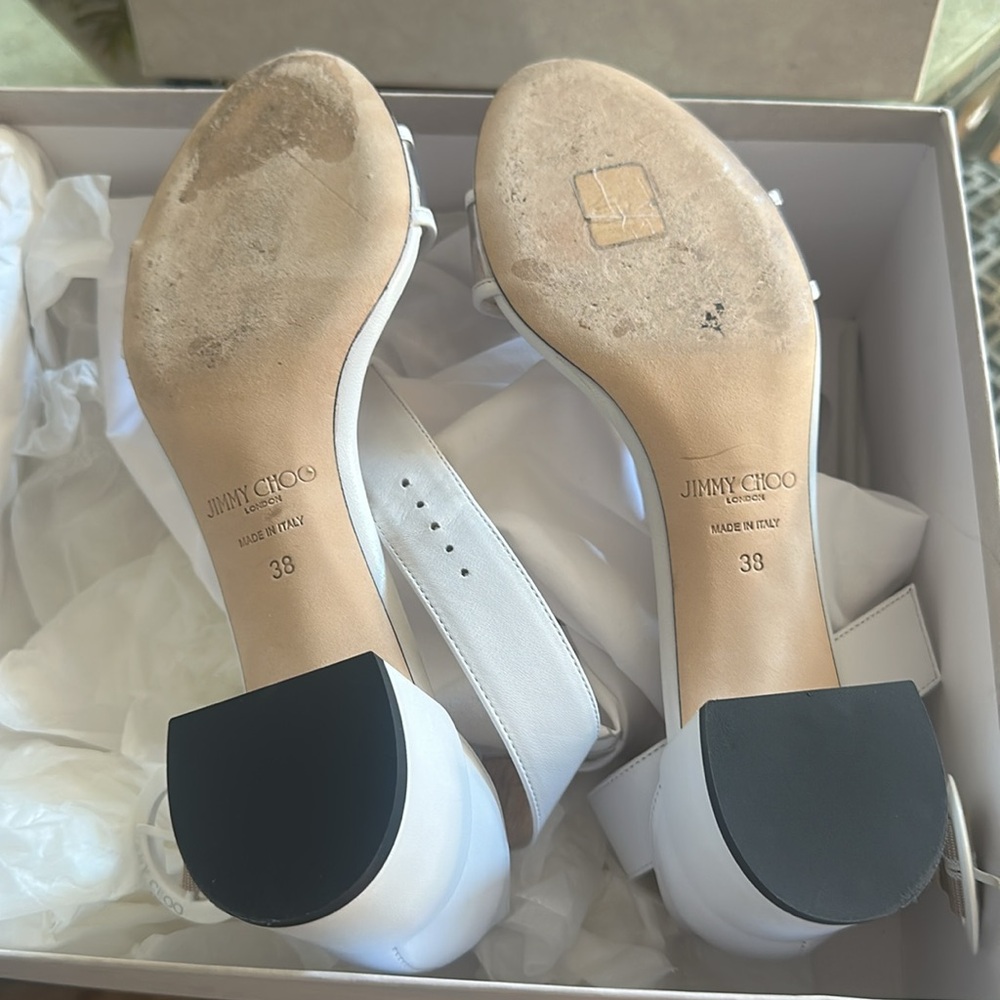 Jimmy Choo Jaimie leather and PVC sandals - Picture 2 of 5